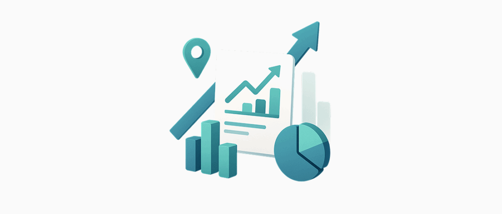 Image of a chart icon, a graph icon, and a pie chart icon.