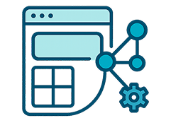 Image of a computer screen, with a website open, showing a gear