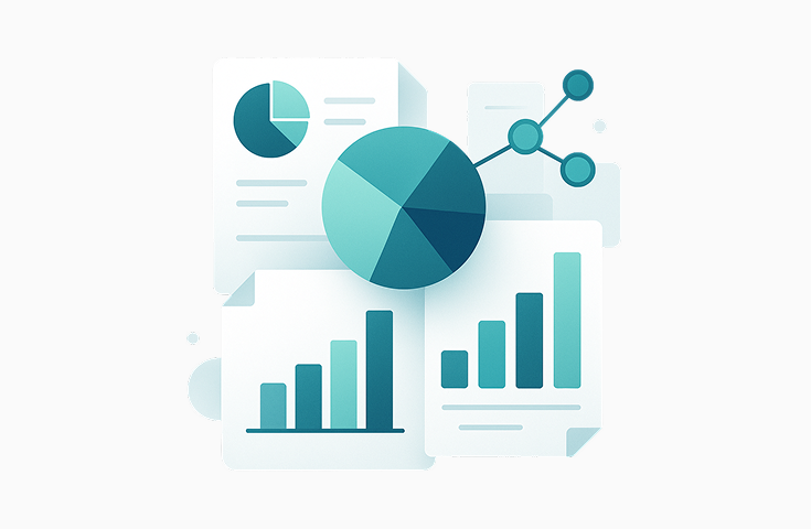 Image of 4 pages, all of them have a graph on it