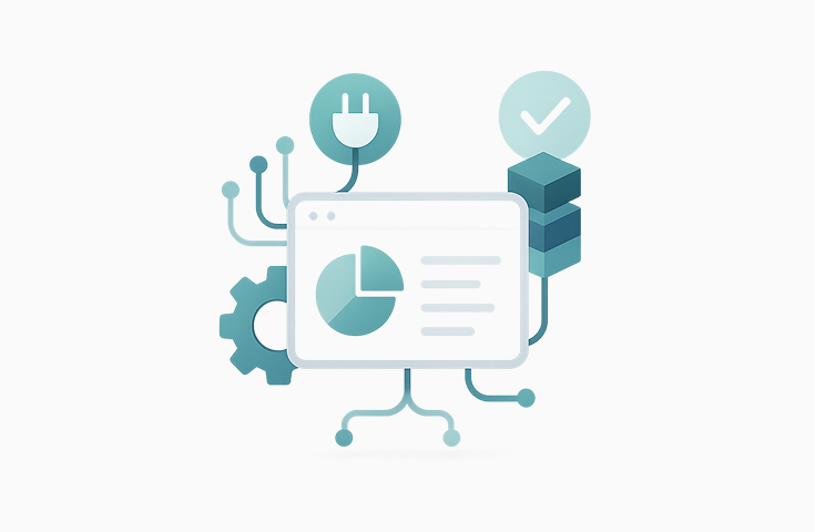 Image that shows a website, connected to other tools, representing one of SMartX's goals, Modernize Workflows. Rather than needing to stitch together third-party tools, SMArtX handles a range of processes in a single platform.