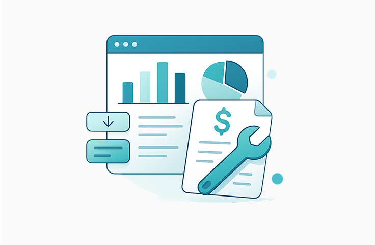Image of one of SMArtX's features: On-Demand Reporting & Adjustments, which helps create instant billing reports for clients and make changes as needed.