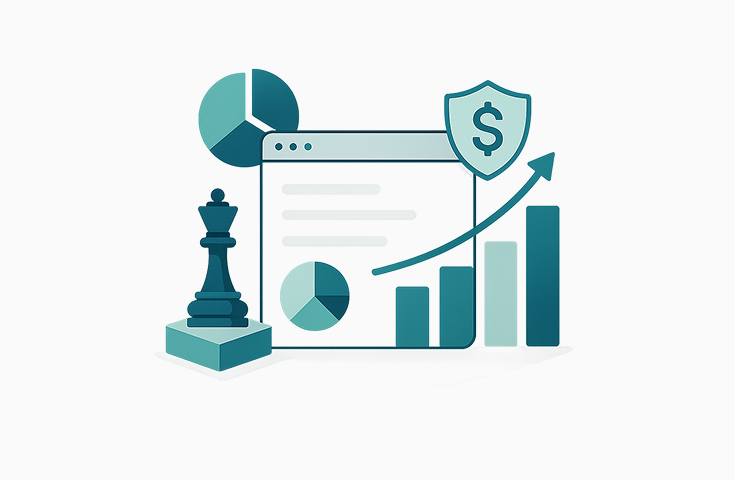 Image of a website showing a graph