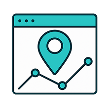 Image of a computer screen showing analytics of the site