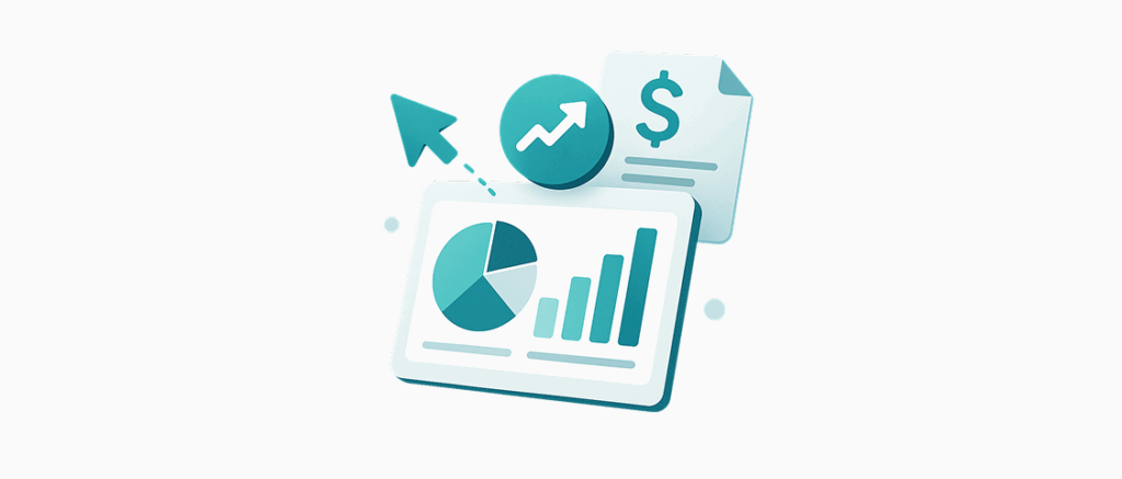 Image of graphs showing improvement representing Rep-Directed Trading, helping to maintain flexibility to adjust allocations, execute trades, and respond quickly to client needs.