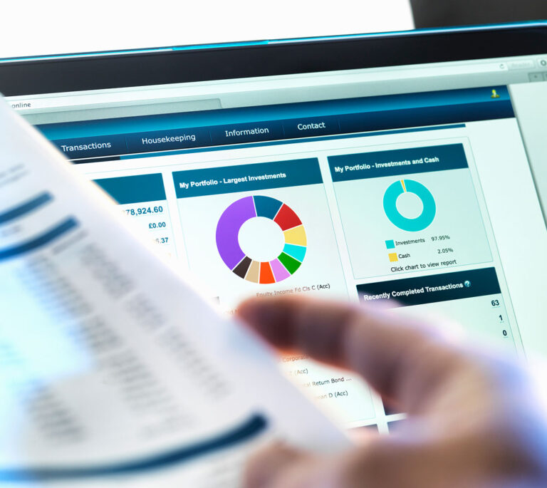 Picture of a computer screen showing analytics of a website