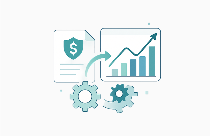 Image of gears spinning, generating income