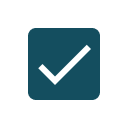 Checkbox icon representing selection and confirmation in the context of Deploy's portfolio management features for streamlined account operations.